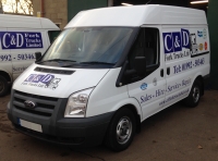 Professional, fully equip fleet of service vehicles.